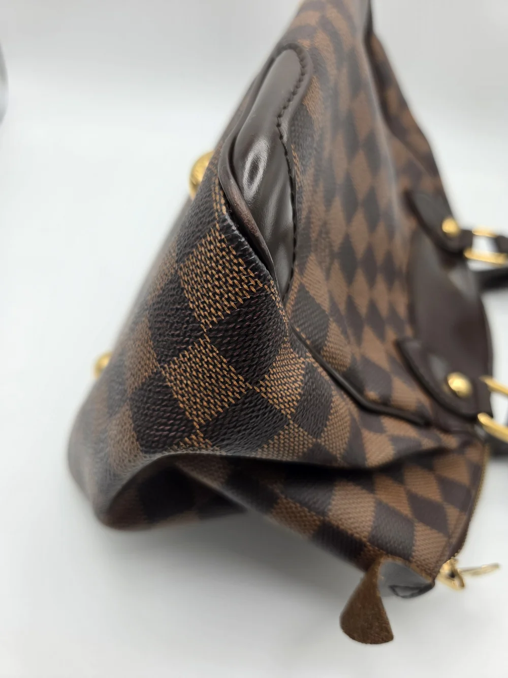 Authentic Louis Vuitton Damier Ebene Verona PM Brown Purse & Dust Bag